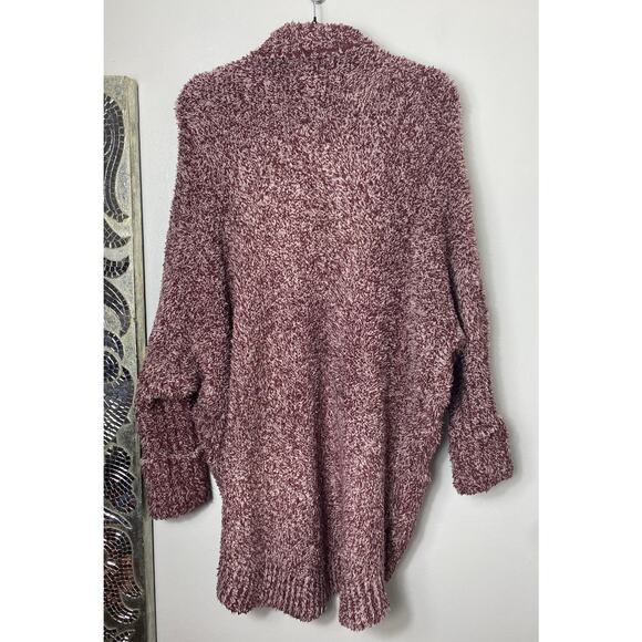 BAREFOOT DREAMS CARDIGAN S / M COZYCHIC COCOON SWEATER ROSEWOOD VINTAGE ROSE RED - Picture 3 of 10
